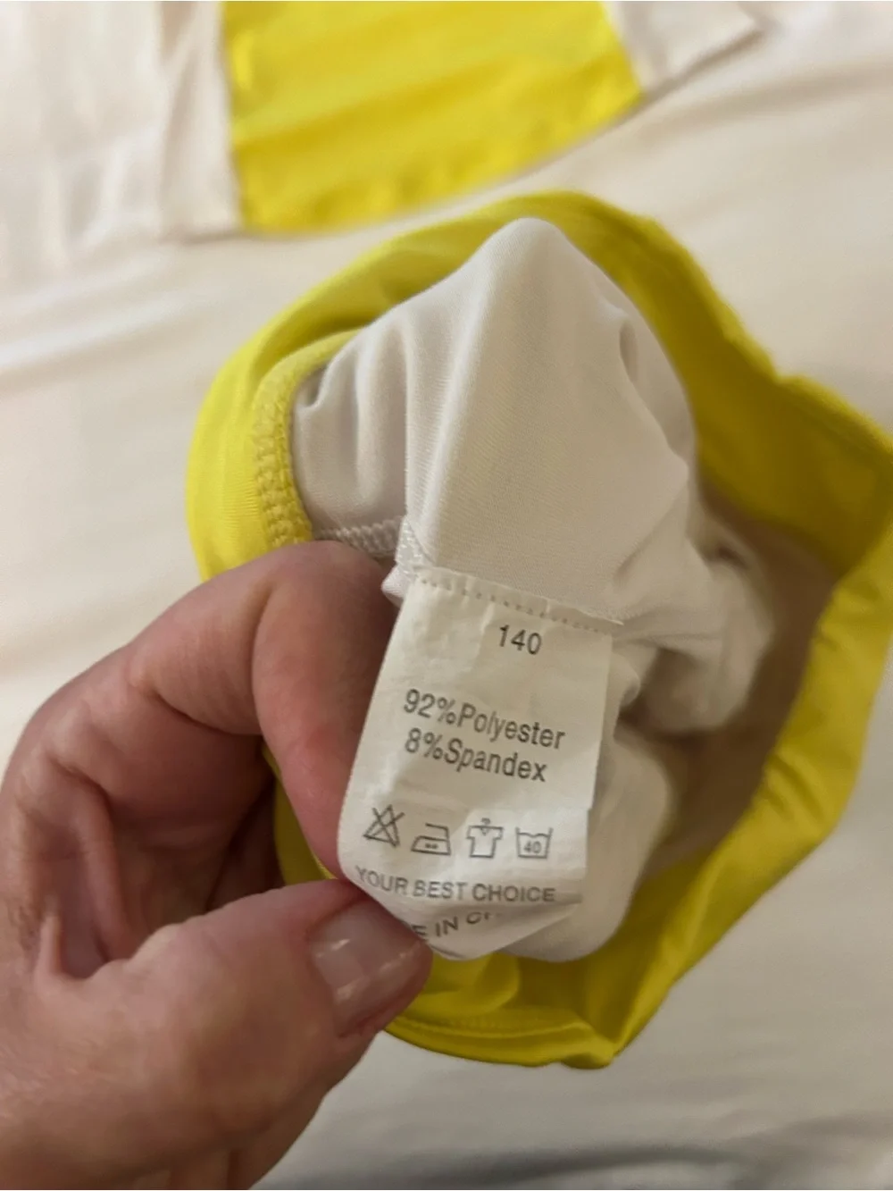 Amazon Girls Matching Active Wear Set Yellow and White Tank Top and Skirt